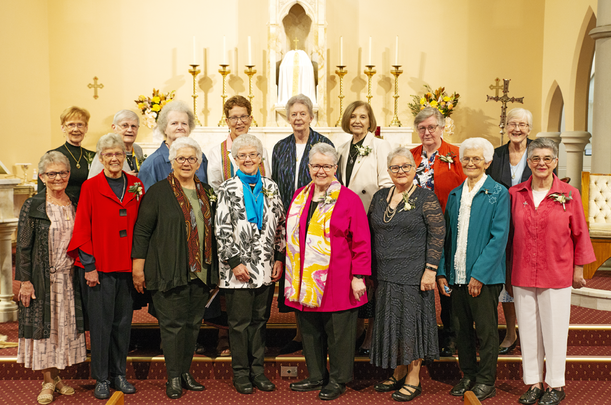 Over 30 Sisters of Saint Joseph of the Sacred Heart recently gathered at Mary MacKillop Place in North Sydney to celebrate their Golden and Diamond Jubilees